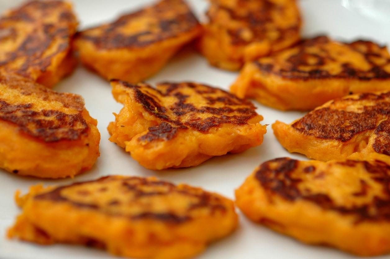 Sweet potato latkes