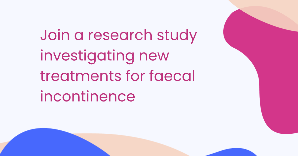 Join a research study investigating new treatments for faecal incontinence