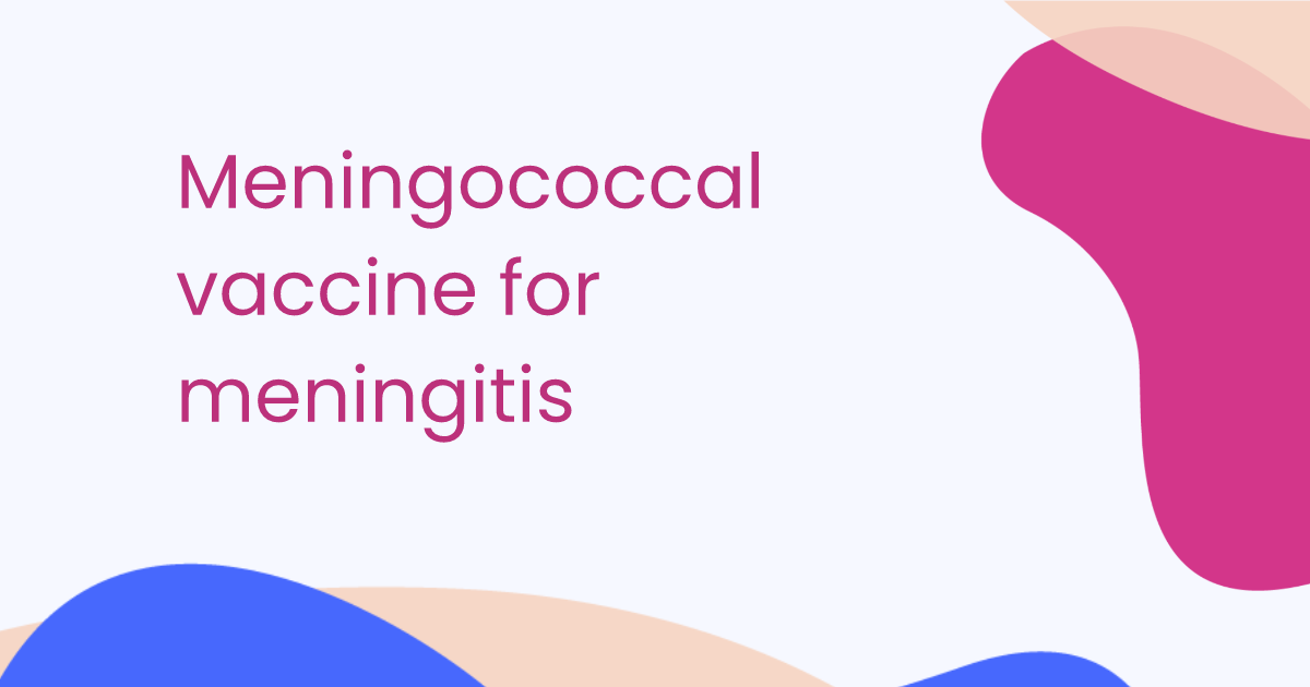 Meningococcal vaccine for meningitis