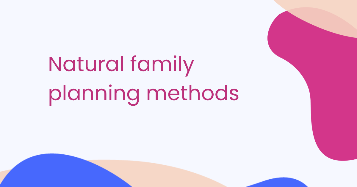 Natural family planning methods